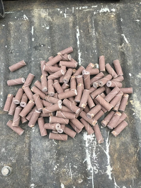 1/2”x1.5”x1/8” Abrasive Cartridges Straight 100 Each Approx. 300 Grit-Lot Of 100
