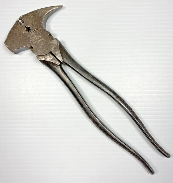 VINTAGE CRESCENT TOOLS 193610 10 Inch Fencing Pliers Farm Tool USA