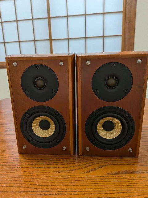 PIONEER S-A4SPT BOOKSHELF Speakers Pair 2-Way 6 Ohm Tested Working