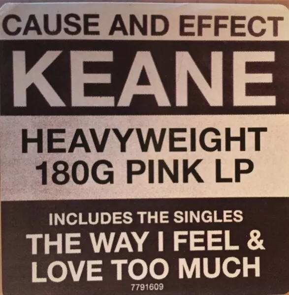 Keane Cause And Effect 180G Limited Editon Pink Vinyl Lp