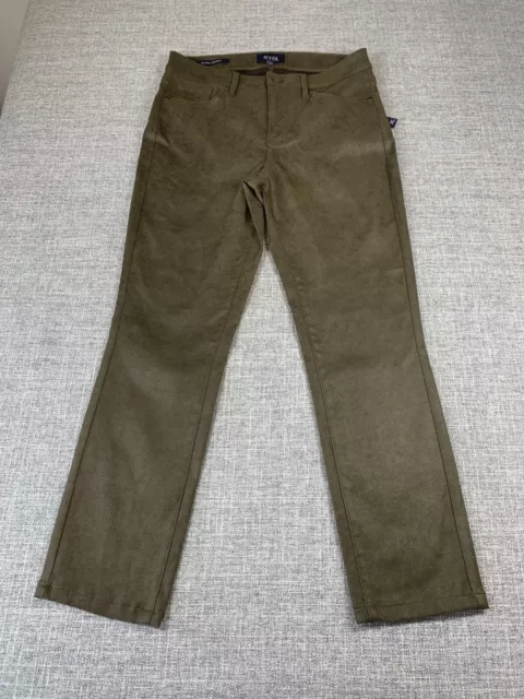 NYDJ Alina Skinny Sueded Womens Size 2 Olive Lift x Tuck Technology Jeans NWT