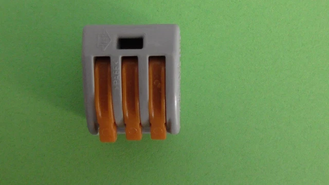 Lot de 10 Bornes Automatique 3 Entrées Souple/Rigide WAGO 222413  CONNECTEUR