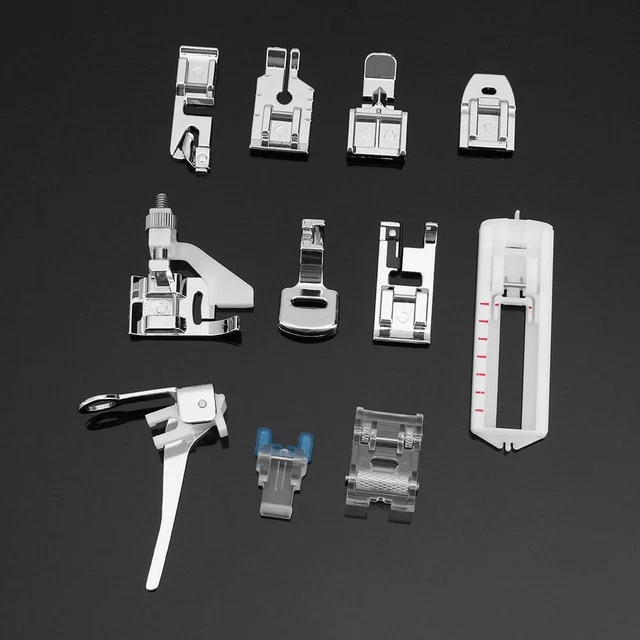 11pcs Presser Feet Multifunctional Metal Universal for Domestic Sewing Machines