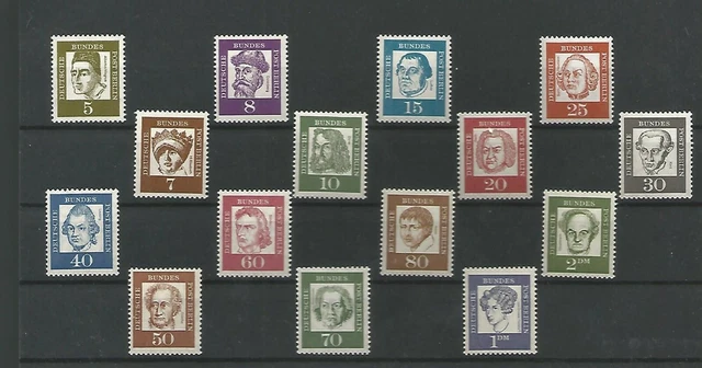 BERLIN "Bedeutende Deutsche" MiNr 199-213 postfrisch - Komplettsatz 1961