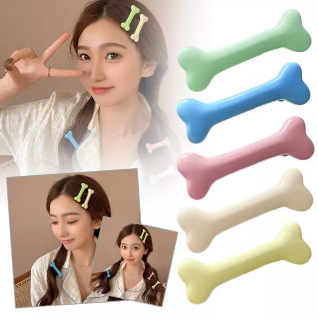 Hair Accessories Lovely Headwear Dog Bone Designs Barrette Clip Hair Q8K8