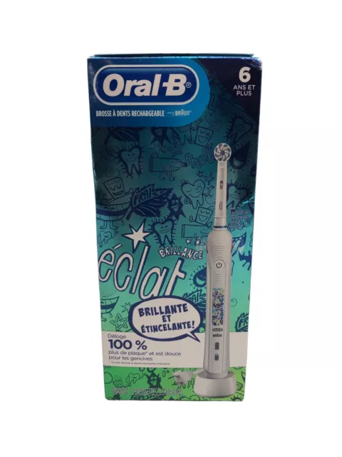 Oral-B Kids Electric Toothbrush with Coaching Pressure Sensor and Timer, Recharg