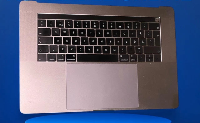 TOP CASE APPLE MACBOOK PRO A1708 QWERTY SUEDE GRADE A SILVER