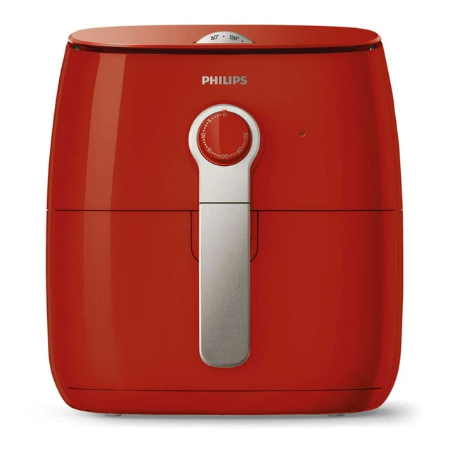 PHILIPS AIR FRYER Viva Collection 1.7 lb Capacity Analog Red HD9621