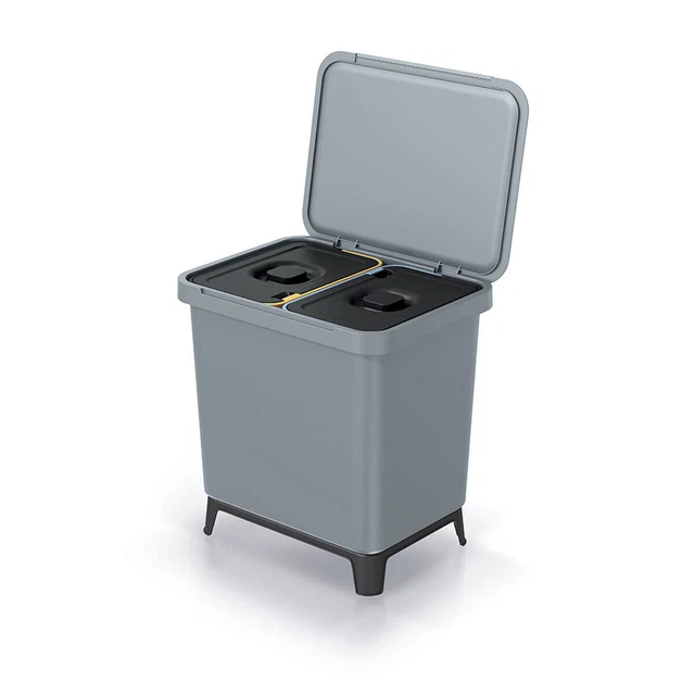 Conteneur Poubelle Vintage Grand Poubelle De Cuisine Acier Beige Avec