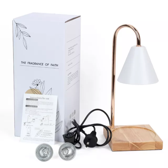 Aromatherapy Melting Wax Lamp Dimmable Night Light Table Candle Warmer Lamp NEW