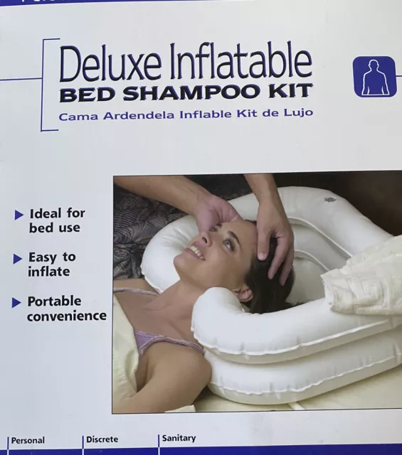 Kit de champú inflable para cama DMI de lujo, portátil, ideal para uso en cama, nuevo en caja