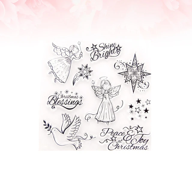 2 stücke klar stempel transparent dichtstempel für diy scrapbooking handwerk 3