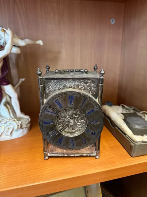 Stunning Victorian silver repeating carriage clock William Comyns, 1887