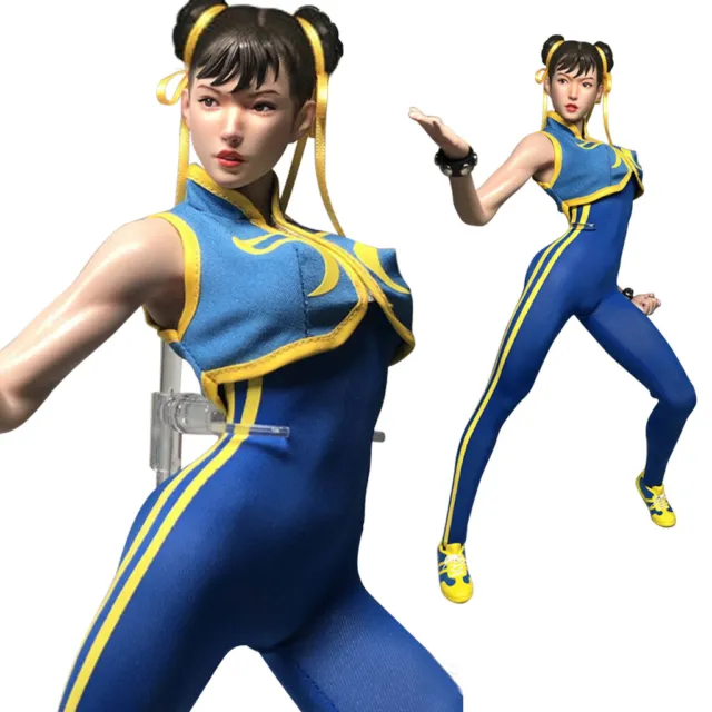1/6 Street Fighter Chun-Li BodySuit For 12 Hot Toys PHICEN Female Figure  ☆USA☆