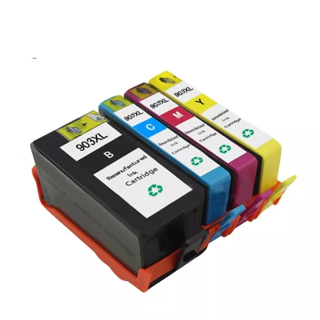 903 XL 4 PK Reman Ink Cartridges For HP Officejet Pro 6960 6950 6970 Printer