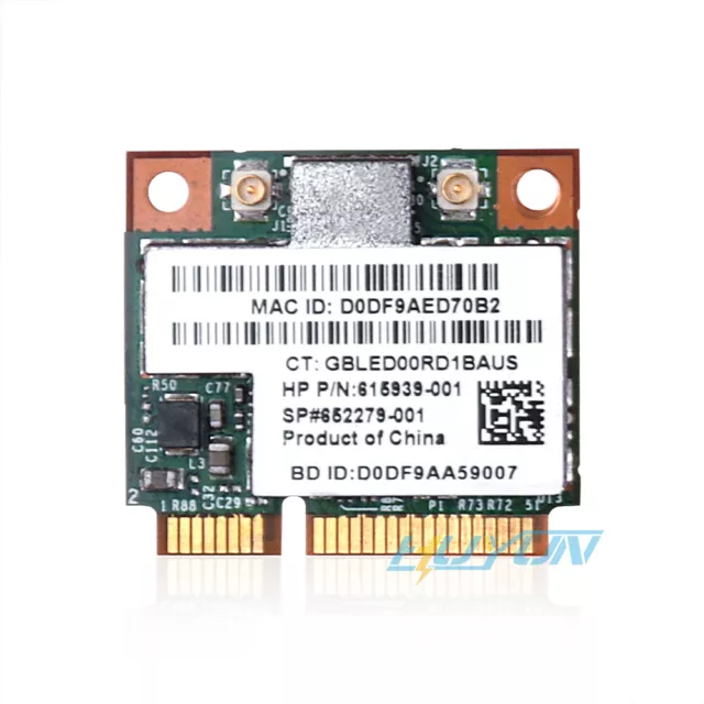 Tarjeta HP 652279-001 b/g/n inalámbrica + bluetooth PCIe media Broadcom BCM943225HMB