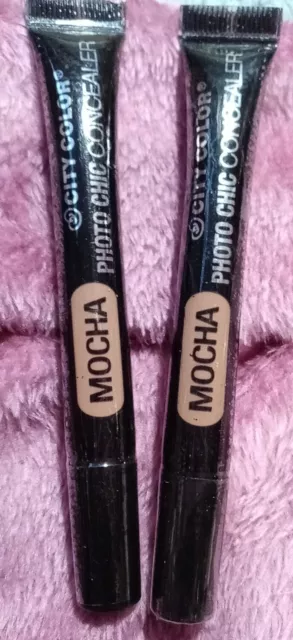 City Color Photo Chic Concealer Mocha Color Brand New Lot of Two Sealed