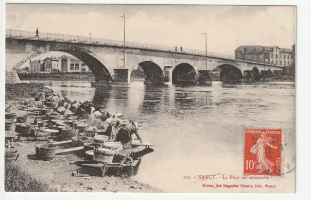 NANCY - Meurthe & Moselle - CPA 54 - Lavandieres au pont de Malzéville