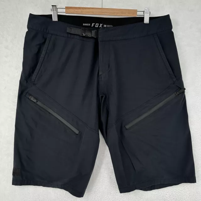 Fox Shorts Men's 38 Black Ranger Cargo Zip Cycling Mountain Biking Racing MTB