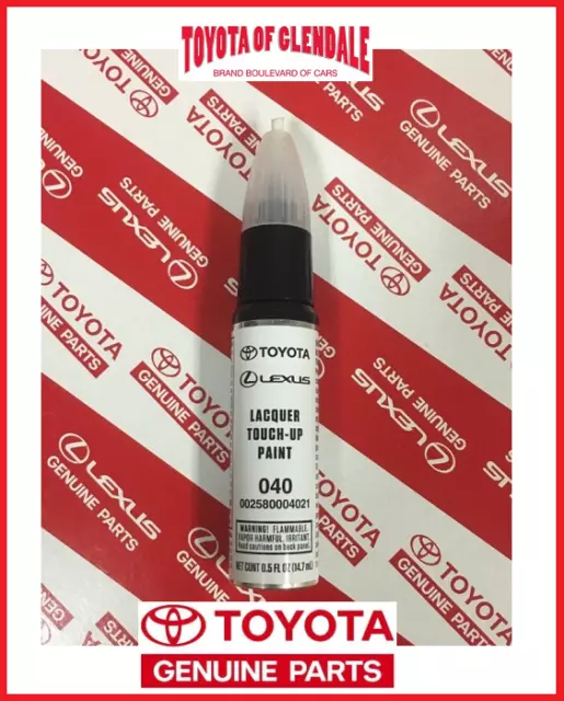 GENUINE TOYOTA LEXUS Super White TouchUp Paint Pen Code 040 Oem 00258