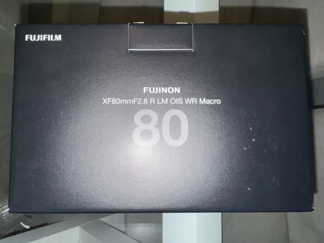 Fujifilm Fujinon XF 80mm f/2.8 R LM OIS WR Lens, near MINT only used twice.