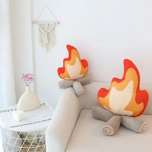 Giocattolo cartone animato fuoco giocattolo morbido falò peluche giocattolo fuoco peluche bambola cuscino fiamma