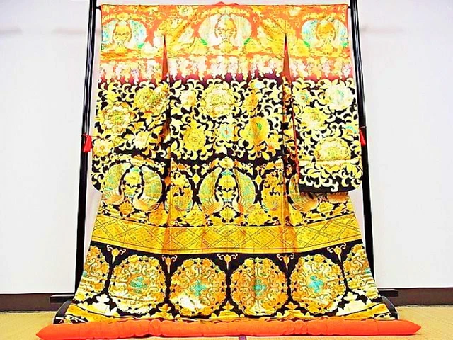 Japanese Kimono Uchikake Wedding Pure Silk japan 1171