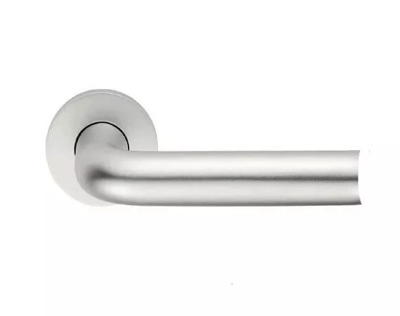 Door Handle Sets Stainless Steel Brushed Chrome Internal Quality Silver On Rose