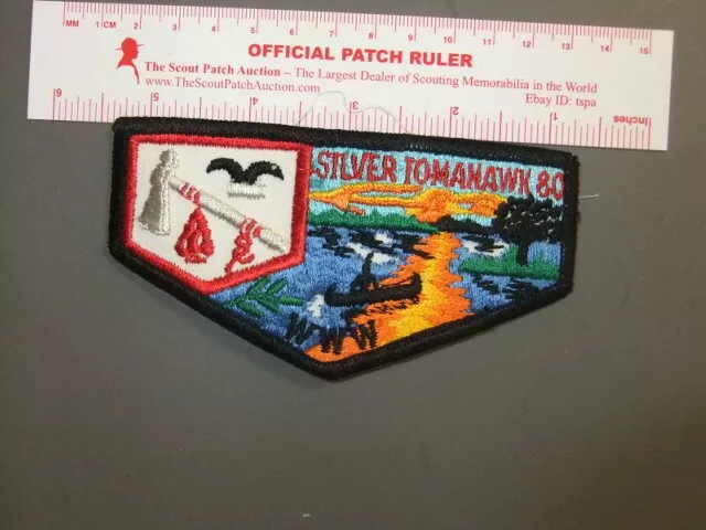 Boy Scout OA Silver Tomahawk Lodge 80 Flap 1677BB