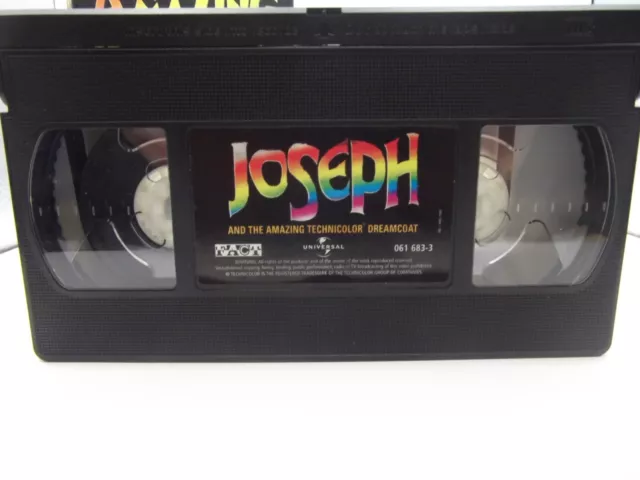 JOSEPH AND THE Amazing Technicolour Dreamcoat VHS Pal Donny Osmond Joan ...