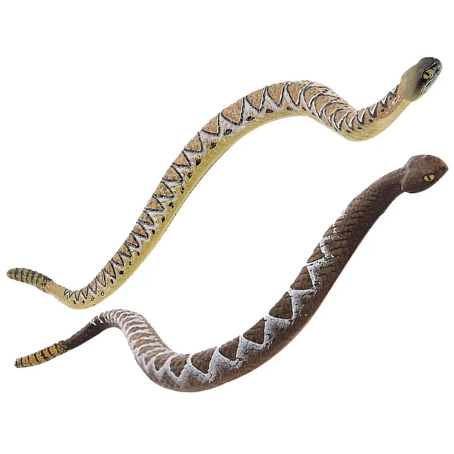 Simulación Modelo de Serpiente Miniaturas Juguetes Niños Figuras de Serpiente Decoración Broma Accesorios Pvc