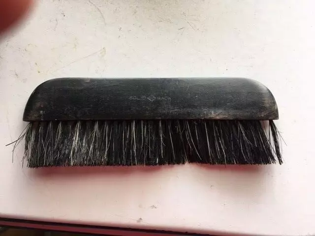 vintage clothes brush solid back  sterilized japan