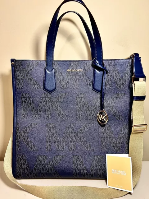 NWT MICHAEL KORS Maple North South Admiral Large Tote Bag With ...
