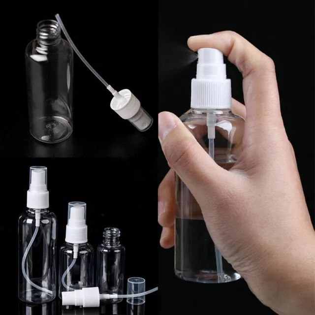 Unisex Plástico Perfume Atomizador Empty Spray Rellenable Botella para Be <