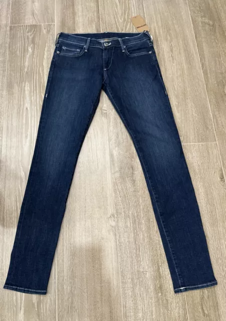 True Religion Stella Dark Wash Skinny Jeans 29 W Brand New