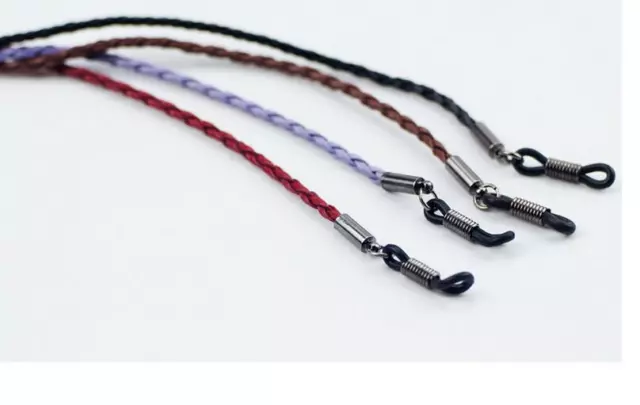 Colorful Faux Leather Glasses Eyeglass Cord Holder Necklace Chain Strap 70cm .sf 2