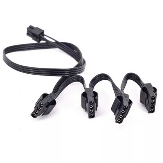 Corsair Type 4 6 Pin to 4 Molex Modular Power Supply Type 3 Cable RMx HX HXi