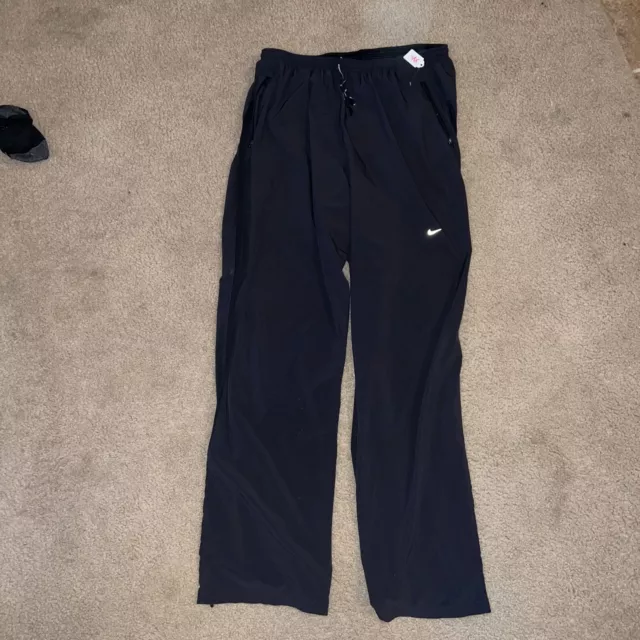 NIKE DRI FIT SWIFT Slim Fit Running Pants Mens Sz 2XL XXL Black