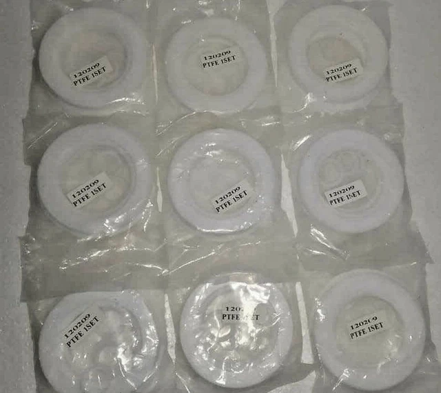 Lot Of 9 Pc. Scanjet Tank Cleaning Machine Part No. 120209 Ptfe  Seal