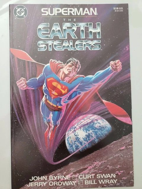 Superman The Earth Stealers Graphic Novel 1988 John Byrne! Curt Swan & Ordway!