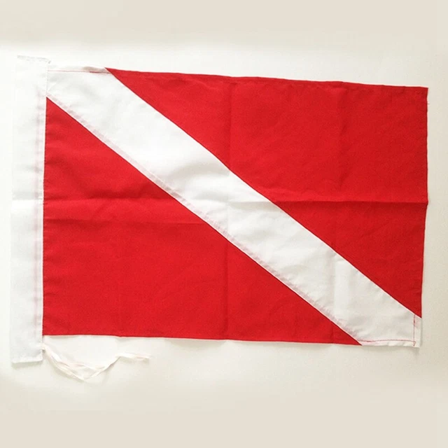 Drapeau De Plongée PVC 29 X 22 Cm - Signalisation Impermeable Pour Activités Sous-Marines