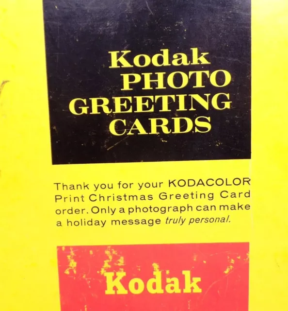 Kodak Photo Greetings Empty Box Thank You For Your Christmas Card Order