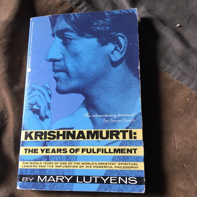 洋書 KRISHNAMURTI THE YEARS OF FULFILMENT 男の子向けプレゼント集結 Krishnamurti: The Bookstore