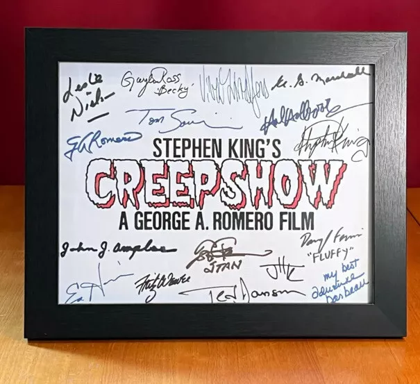 Creepshow Title Card Cast-horror 8.5 x 11- Autograph Reprints Unframed Romero