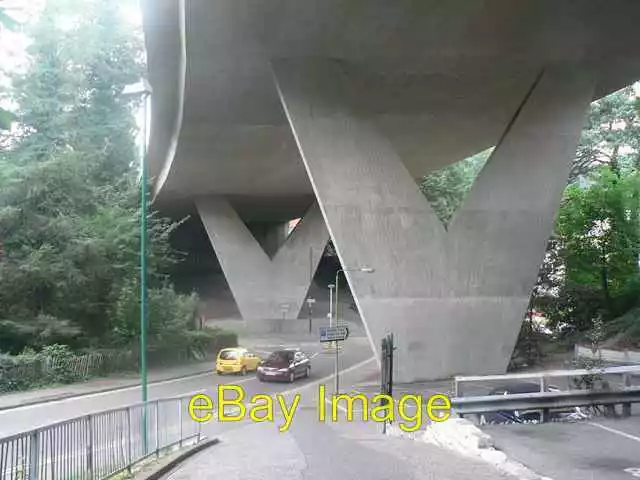 Photo 6x4 V is for viaduct Bournemouth Two humongous V-shaped supports ca c2007