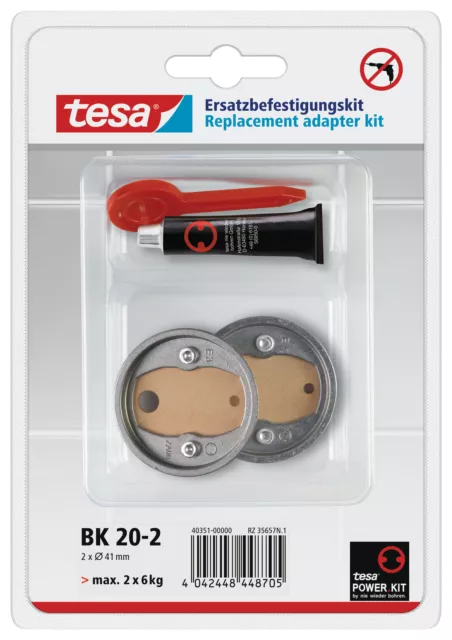 Ersatz-adapter kit bk20-2 Montageset kupfer mit Zamakring, Haltekraft : max. 2 x