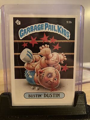 1986 Garbage Pail Kids - Series 3 - 93b Bustin' Dustin - NM - No Copyright