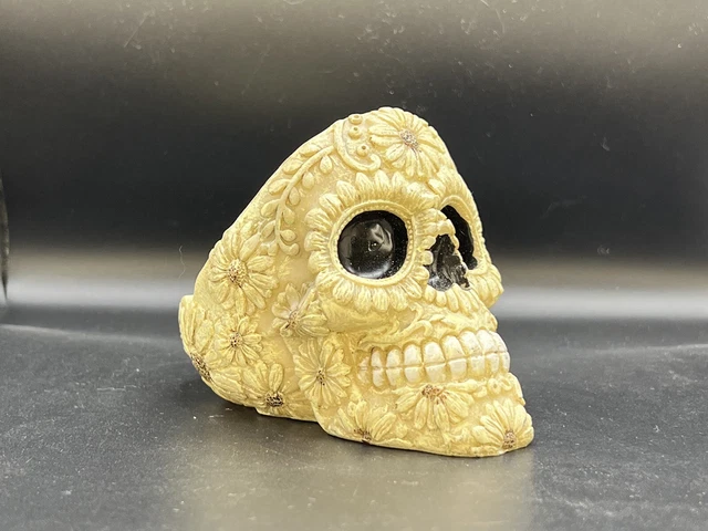 Day Of The Dead Skull Ashtray 3.5" Tall