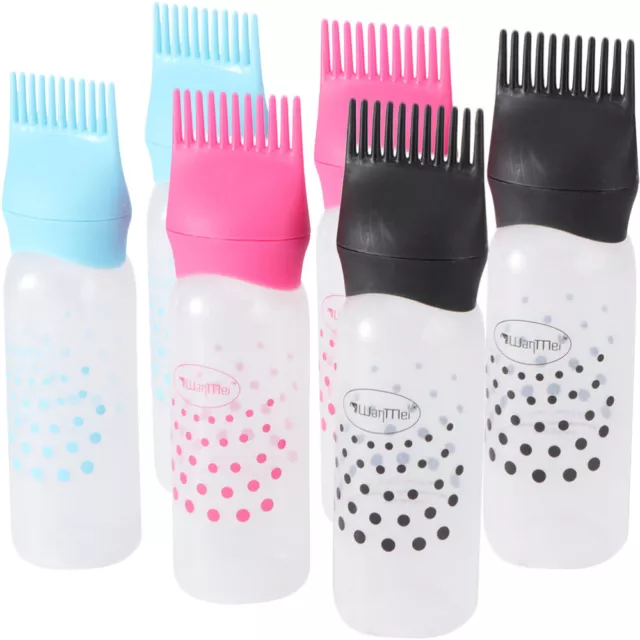 6pcs Hair Root Comb Applicator for Salon Dyeing-