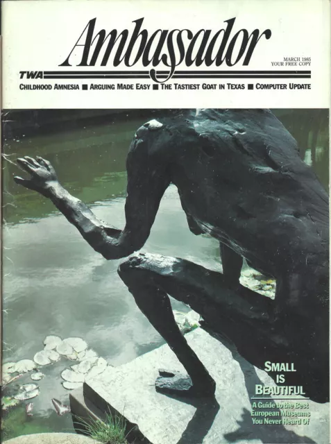 TWA Trans World Airlines Ambassador inflight magazine 3/85 vol 18 num 3 [1033]
